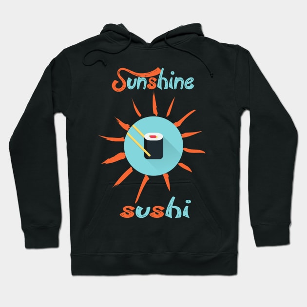 Sushi And SunShine Hoodie by Aleksandar NIkolic